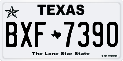 TX license plate BXF7390
