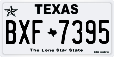 TX license plate BXF7395