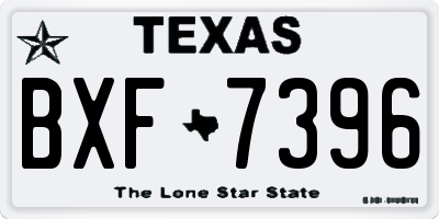 TX license plate BXF7396