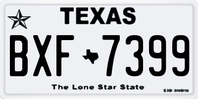 TX license plate BXF7399