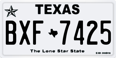 TX license plate BXF7425