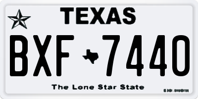 TX license plate BXF7440