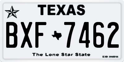 TX license plate BXF7462