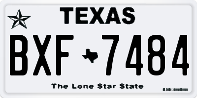 TX license plate BXF7484