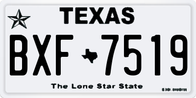 TX license plate BXF7519