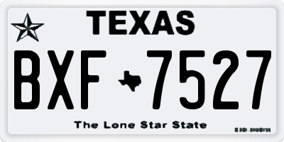 TX license plate BXF7527