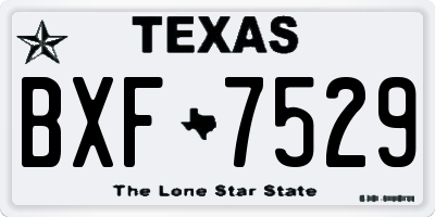 TX license plate BXF7529