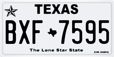 TX license plate BXF7595