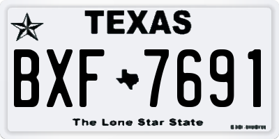 TX license plate BXF7691