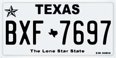 TX license plate BXF7697