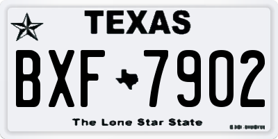 TX license plate BXF7902