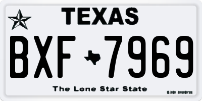 TX license plate BXF7969