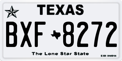 TX license plate BXF8272