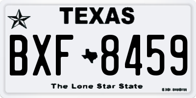 TX license plate BXF8459