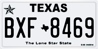 TX license plate BXF8469