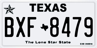 TX license plate BXF8479