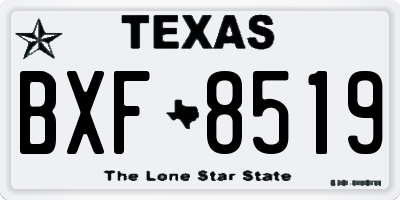 TX license plate BXF8519