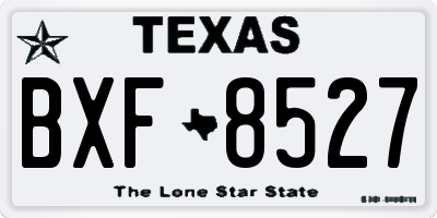 TX license plate BXF8527