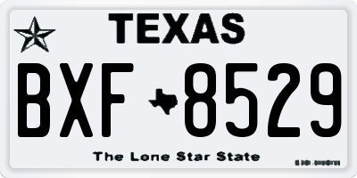 TX license plate BXF8529