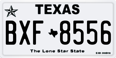 TX license plate BXF8556