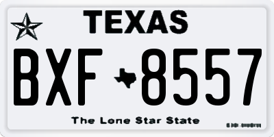 TX license plate BXF8557