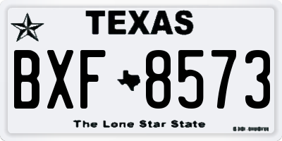 TX license plate BXF8573