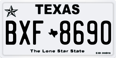 TX license plate BXF8690
