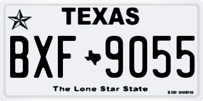 TX license plate BXF9055