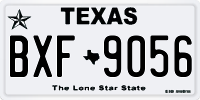 TX license plate BXF9056
