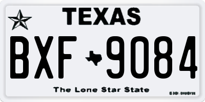 TX license plate BXF9084