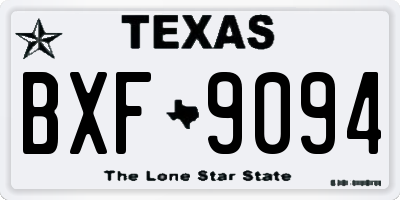 TX license plate BXF9094