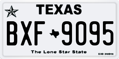 TX license plate BXF9095