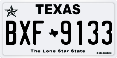 TX license plate BXF9133