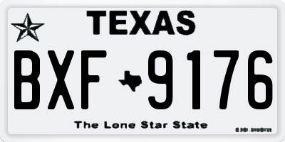 TX license plate BXF9176