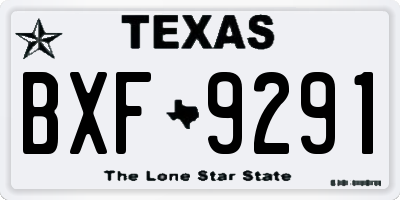 TX license plate BXF9291