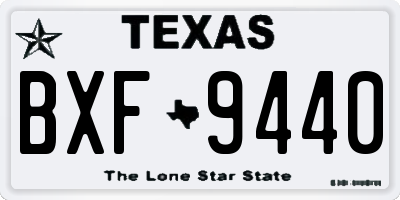 TX license plate BXF9440