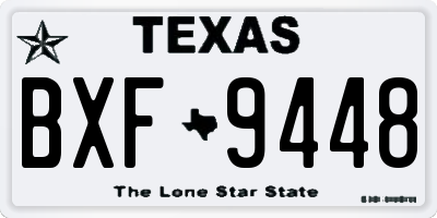 TX license plate BXF9448