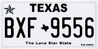 TX license plate BXF9556