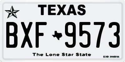 TX license plate BXF9573
