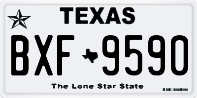 TX license plate BXF9590