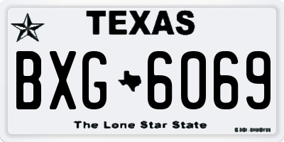 TX license plate BXG6069