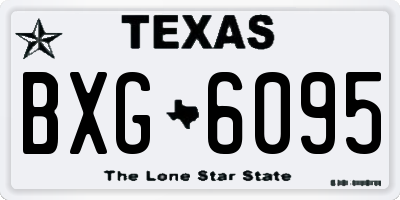 TX license plate BXG6095