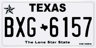 TX license plate BXG6157
