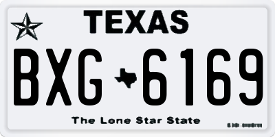 TX license plate BXG6169