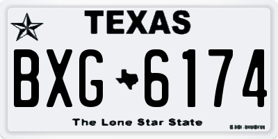 TX license plate BXG6174