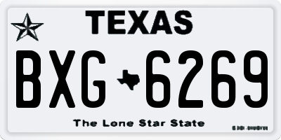 TX license plate BXG6269