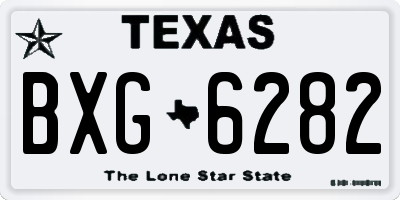 TX license plate BXG6282