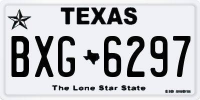TX license plate BXG6297