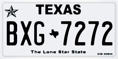 TX license plate BXG7272