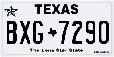 TX license plate BXG7290